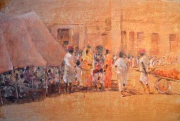 Dorfszene, Jaipur